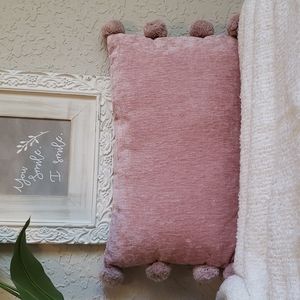 Pink Throw Pillow size 12x20